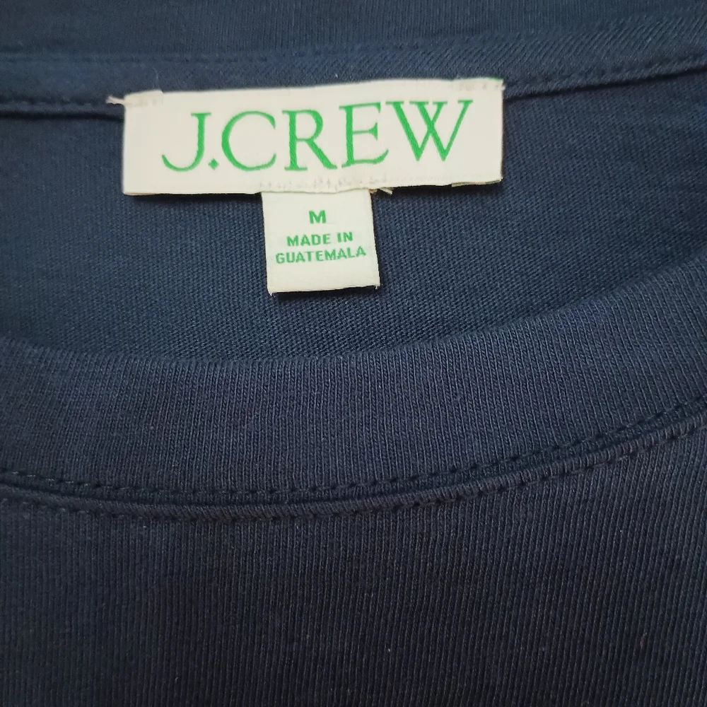 J. Crew Navy Blue‎ Tiered Ruffled Sundress M